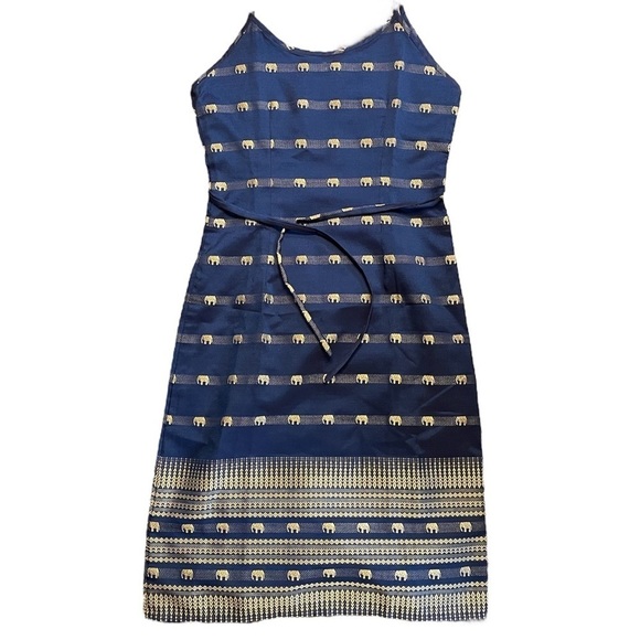 Rossukon Thai Silk‎ Spaghetti Strap Dress - Picture 1 of 9